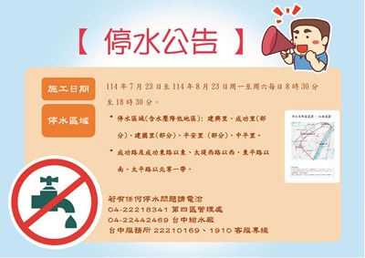 停水公告
