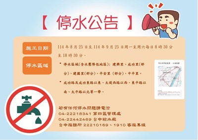 停水公告